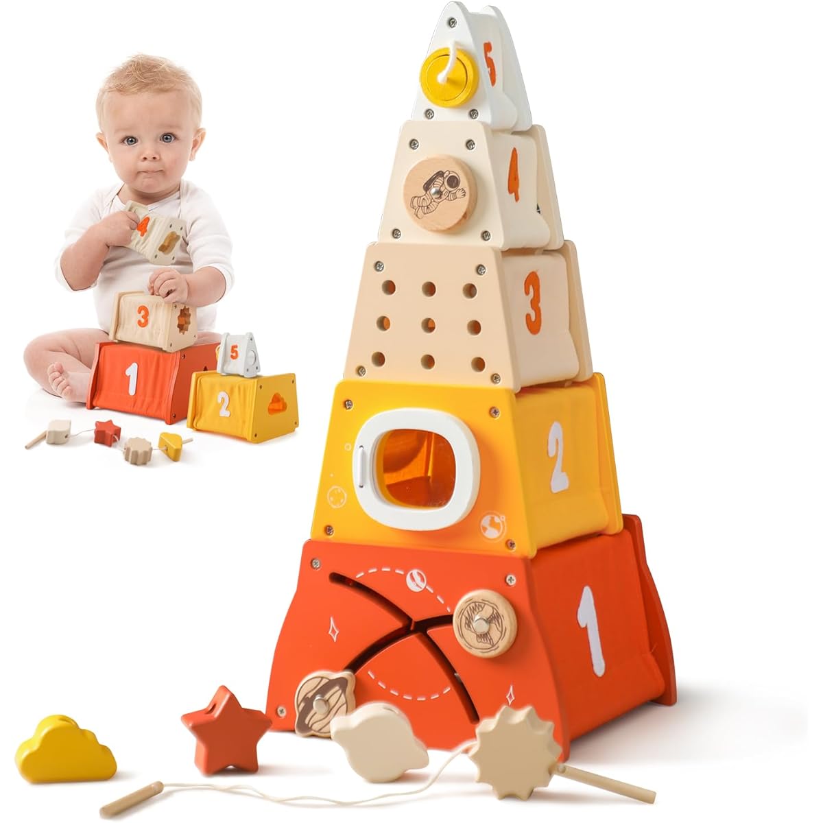 OESSUF Stacking Toy Nesting Box Montessori Toy