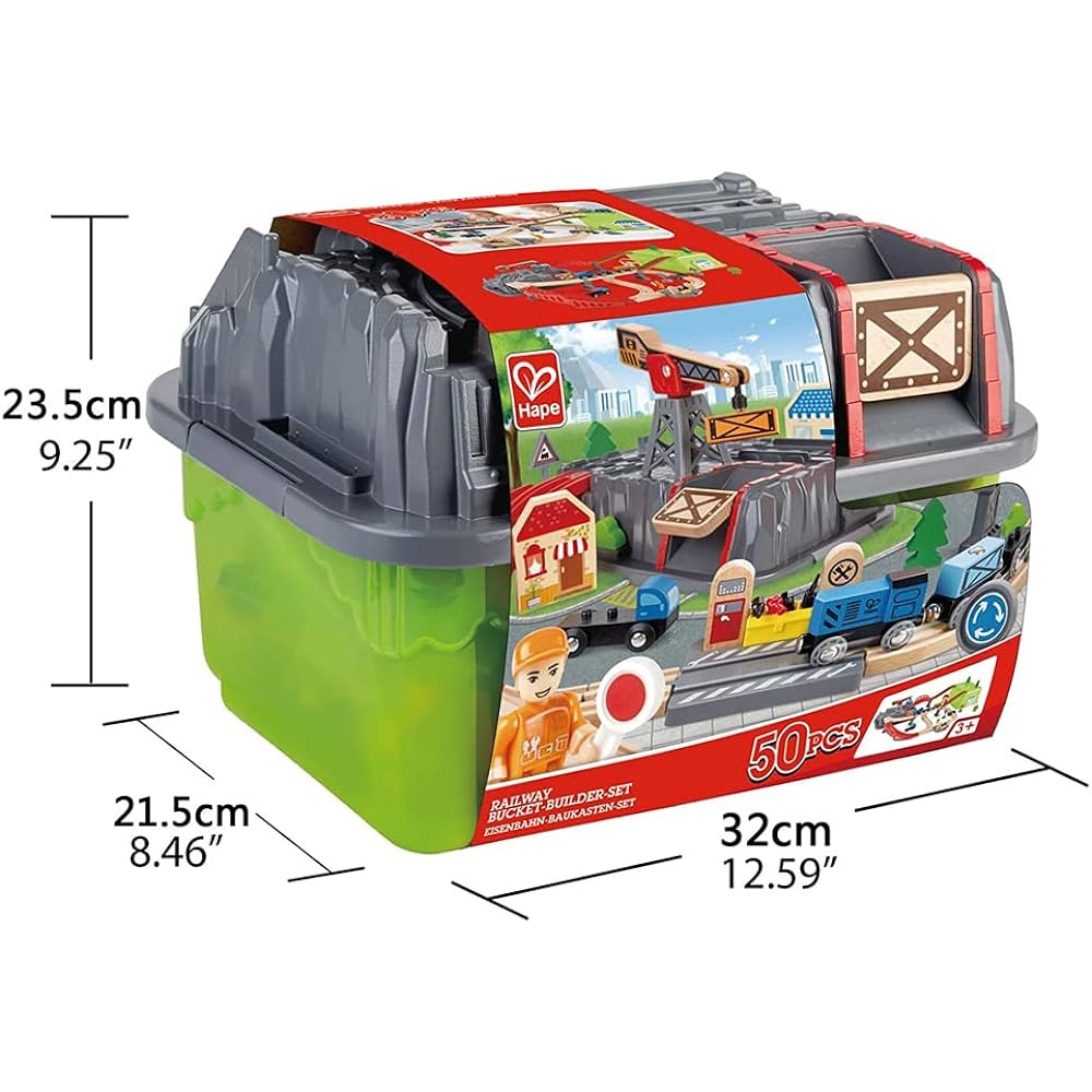 Hape Tidying up box rail set E3764