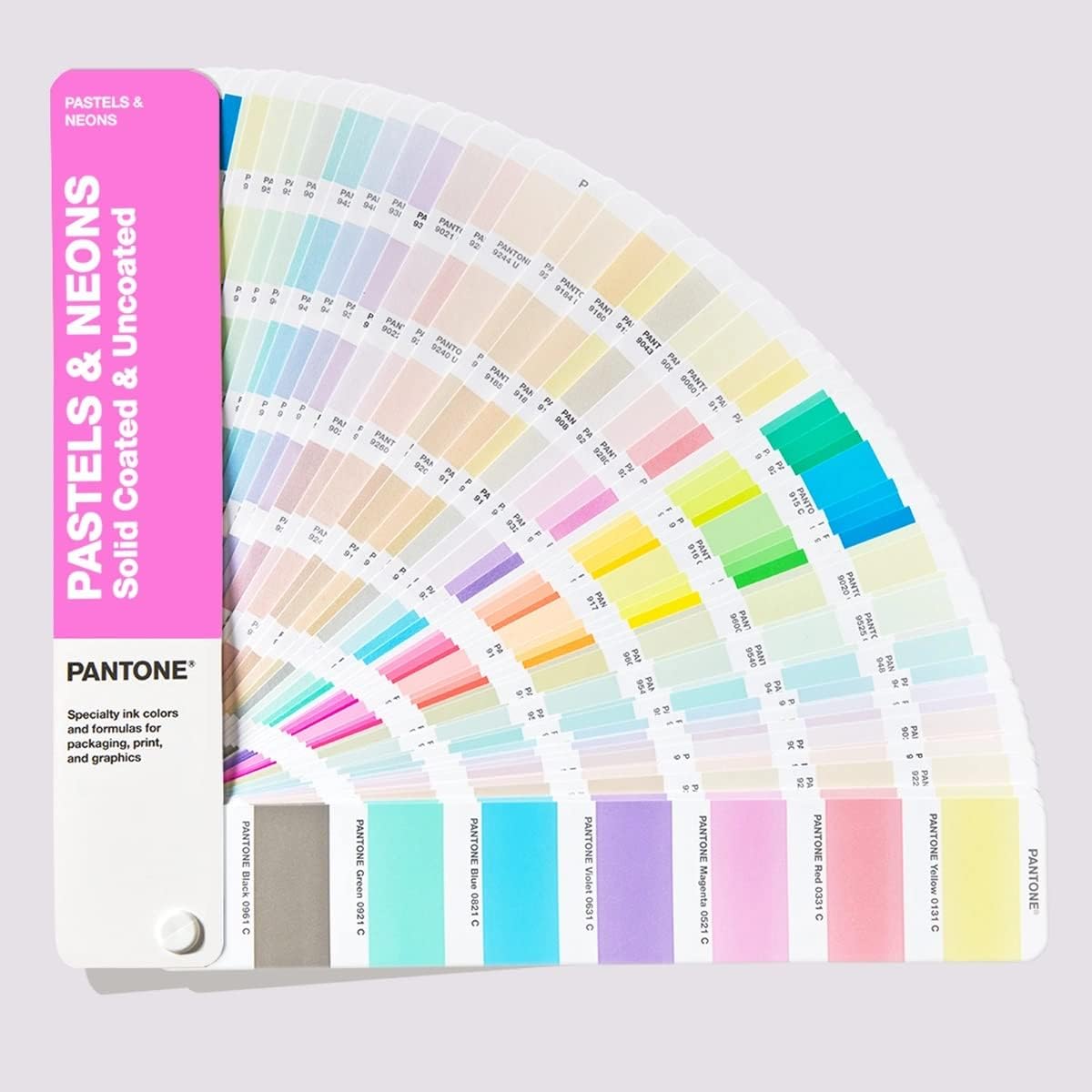 PANTONE Color Swatch Pantone GG1504B Pastel & Neon Guide (Coated Paper, High Quality Paper) "Genuine Pantone Product, Serial Number Included" [Parallel Import]