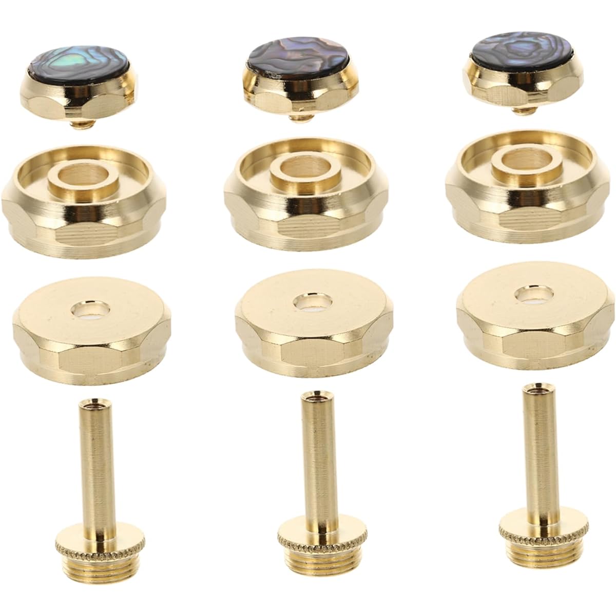 Vaguelly 3pcs Small Buttons Simple Trumpet Accessories Trumpet Bottom Valve Caps Trumpet Valve Buttons Trumpet Mouthpiece Bach Trumpet Musical