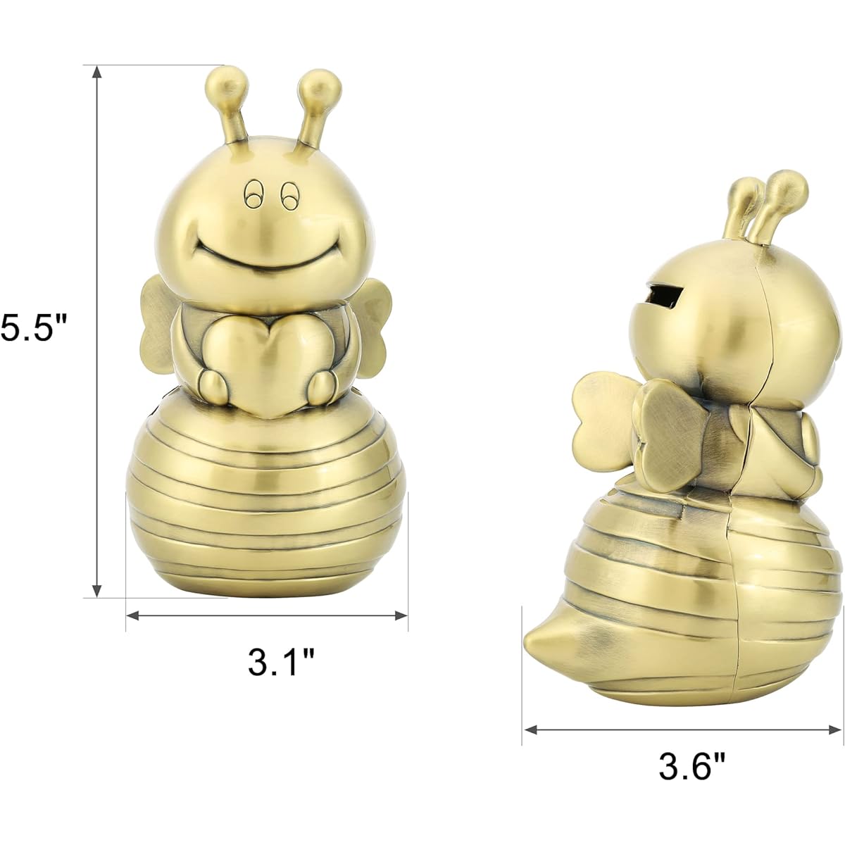 Mogoko Bee Kids Money Bank Cartoon Cute Coin Piggy Bank Metal Money Box Home Decoration Bank Coin Kids Gift