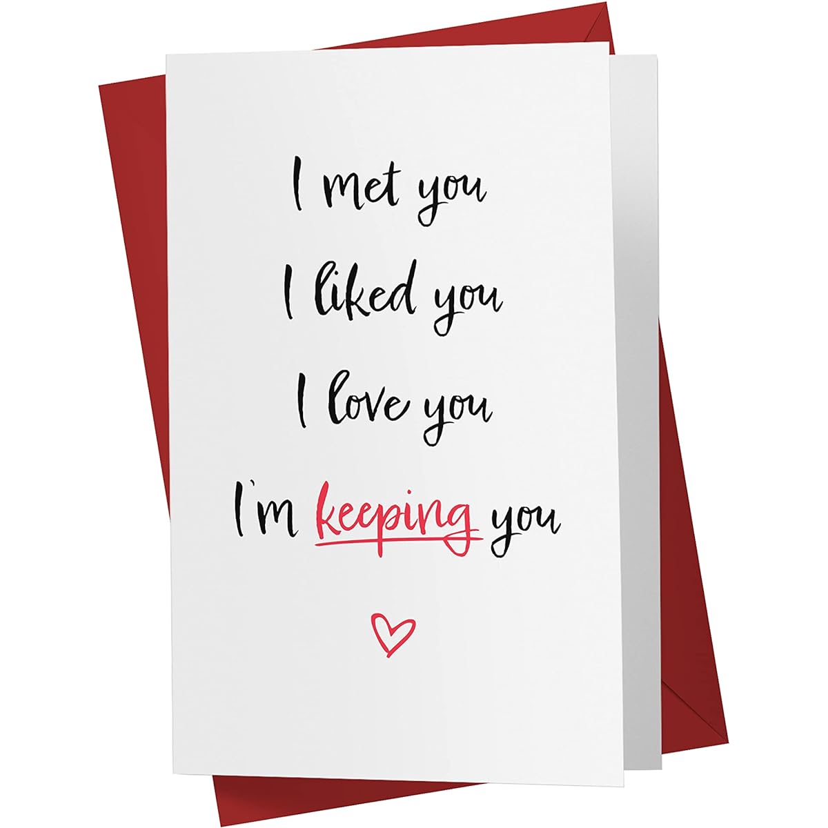 Valentine's Day Cards Valentine's Day Cards for Men and Women Valentine's Day Cards for Him or Her Big Romantic Cards for Husband Valentine's Cards for Wife - Valentine's Cards for Girlfriend or Boyfriend Karto Keep You
