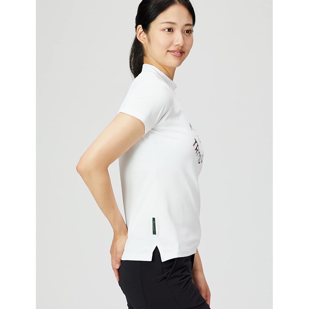 [Le Coq Sportif] 22 Fall/Winter Model Golf Short Sleeve Shirt Mock Neck Sweat Absorbent Quick Drying Stretch UPF50 Women's