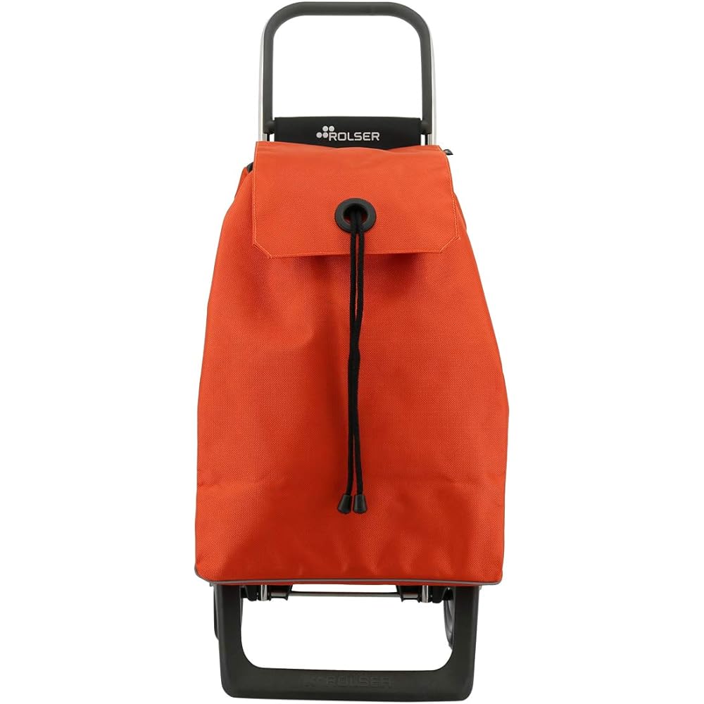 [ROLSER] Shopping Cart 2 Wheels Stylish Brand Light Quiet 20133-14001 20133-14002 ROLSER nananoel Quiet Lightweight Carry Cart Carry Bag Shopping Carry Folding Compact [330j] Joyster Orange