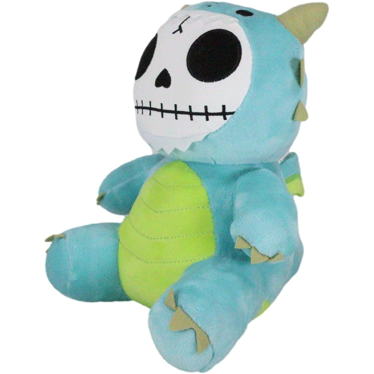 Ebros Gift Furrybones Fire Scorchie The Teal Dragon Skeleton Monster Soft Figure 9" Tall Furry Bones Mythical Fantasy Dragons Collectible Accent