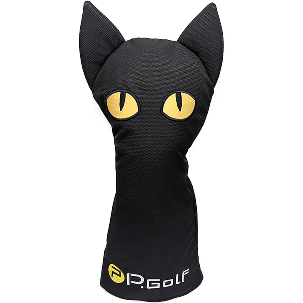 P.Golf Head Cover Black Cat [Single Item]