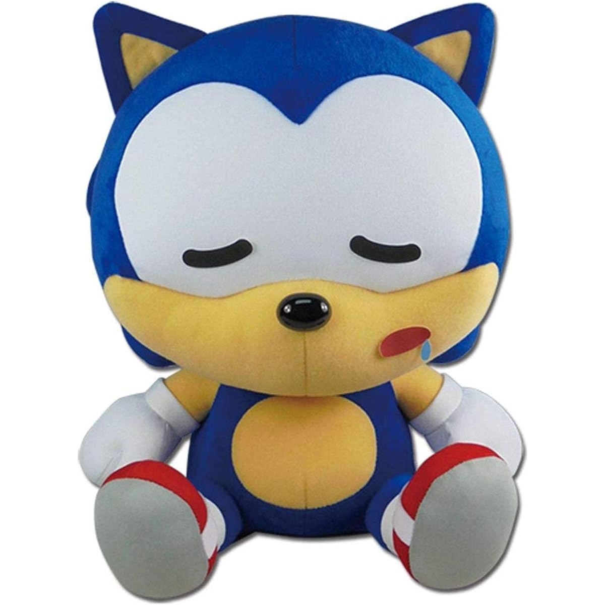 Great Eastern Entertainment Sonic Hedgehog Sd Sonic Sleeping Sitting Plush Toy 12" Tall Multicolor