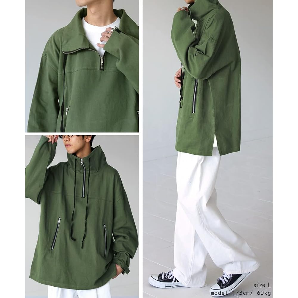 [antiqua] [Antica] Pullover Jacket Men's Outerwear Long Sleeve Parka ZY-M0018