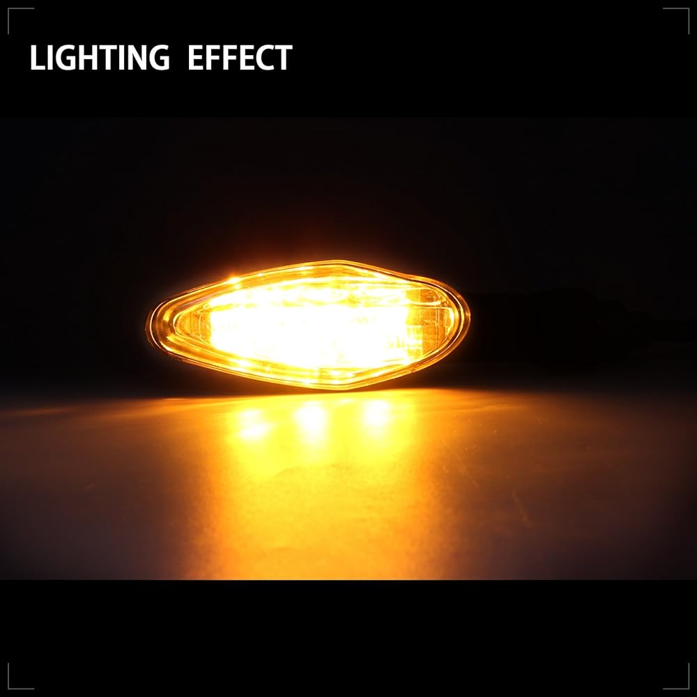 2pcs 12V Motorcycle Mini Amber LED Turn Signal Light Indicator Motorcycle Turn Signal Suzuki BANDIT GSXR 600 750 1000 1200 SV1000 GSX1250FA