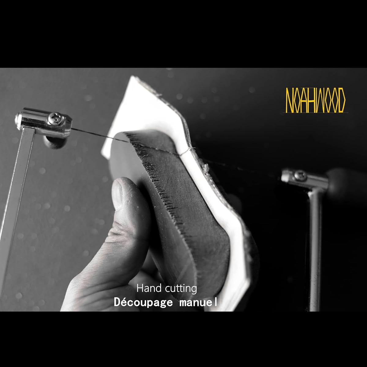 NOAHWOOD Fingerboard 8.0 360 Flip Deck (Professional Dyed 6 Layer Bamboo Separated Cold Pressed Crafts Handmade) White NOAH-DECK-LOGO