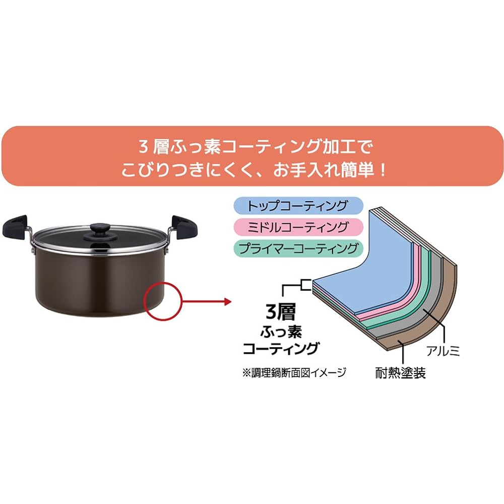 Thermos Vacuum Insulation Cooker Shuttle Chef 4.3L (for 4 to 6 people) Orange [Cooking Pot Fluorine Coating Process] KBJ-4500 OR