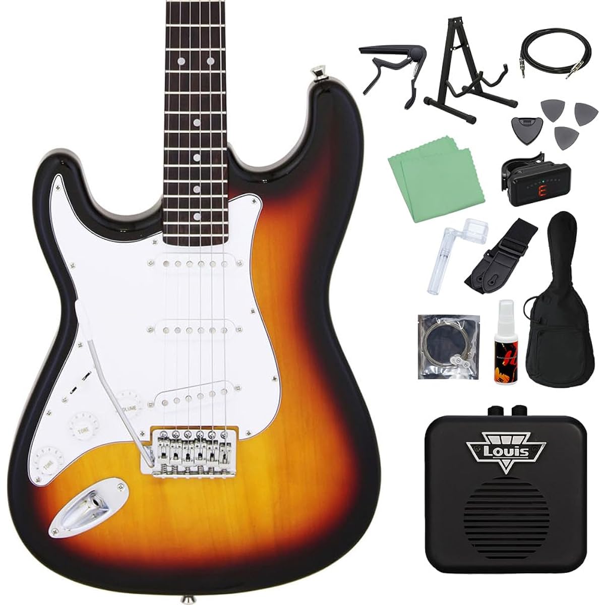 LEGEND LST-Z L/H 3TS Electric Guitar Beginner 14-piece Set [With Mini Amplifier] Left-handed Legend