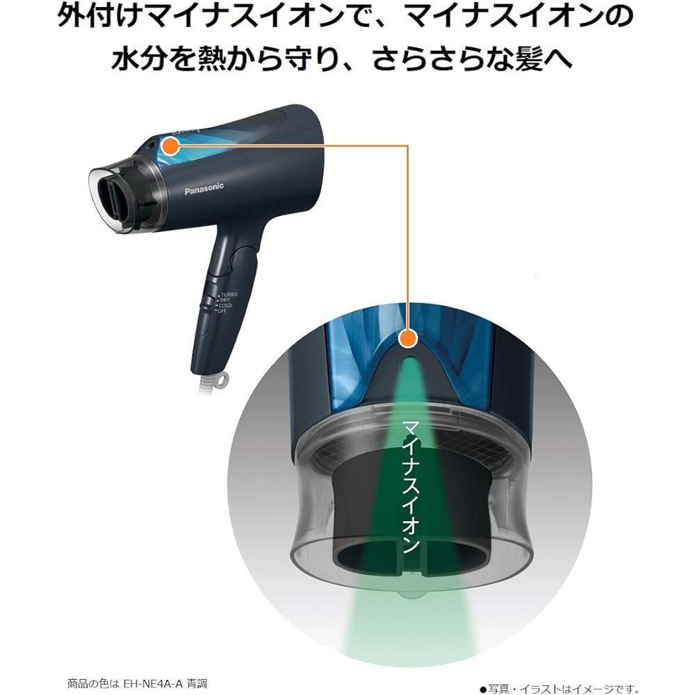 Panasonic Hair Dryer Ionity Blue EH-NE4A-A