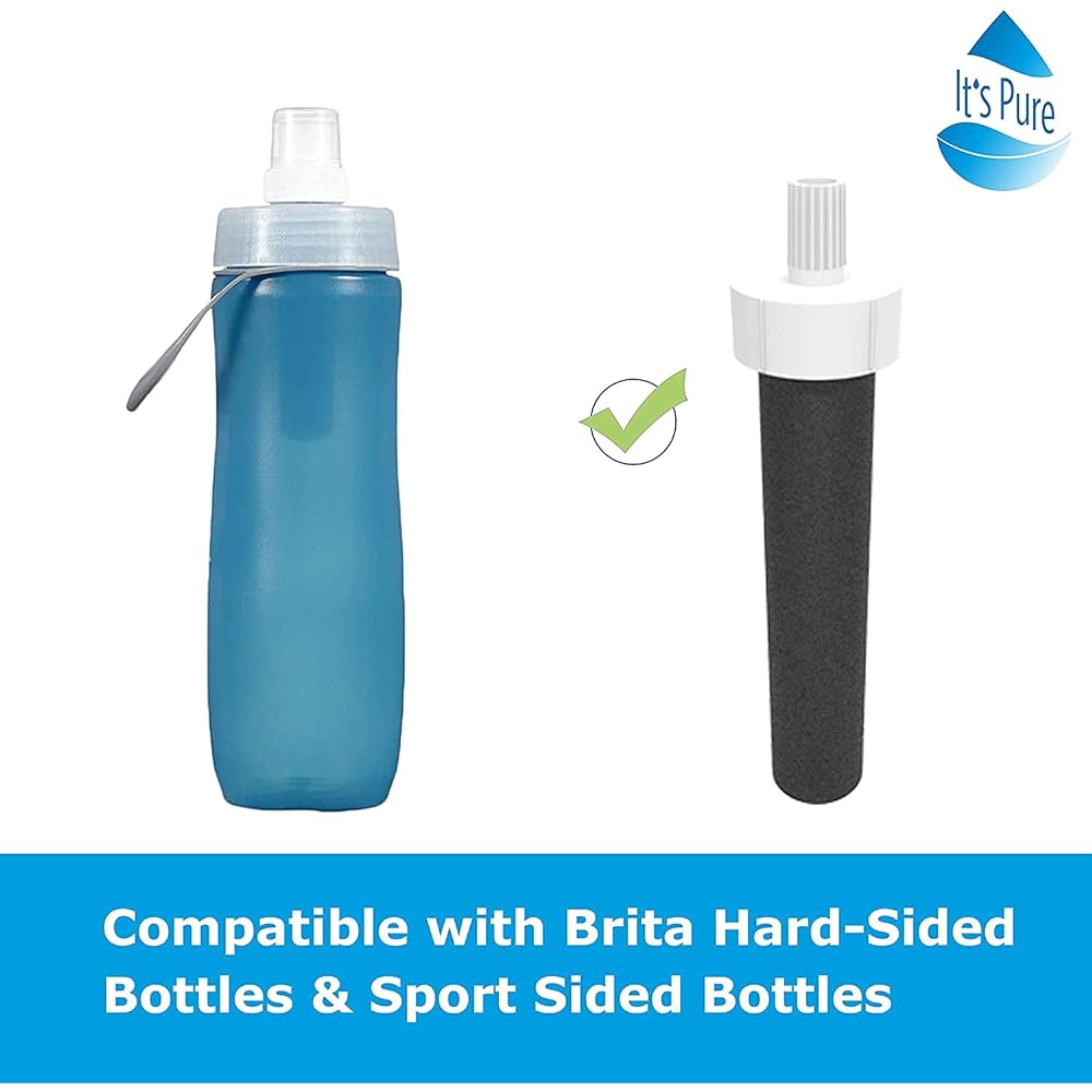 Water Bottle Filter Brita BB06 Hard Side Stainless Steel Sports Bottle Filter 10 Pack Replacement for Brita BB06