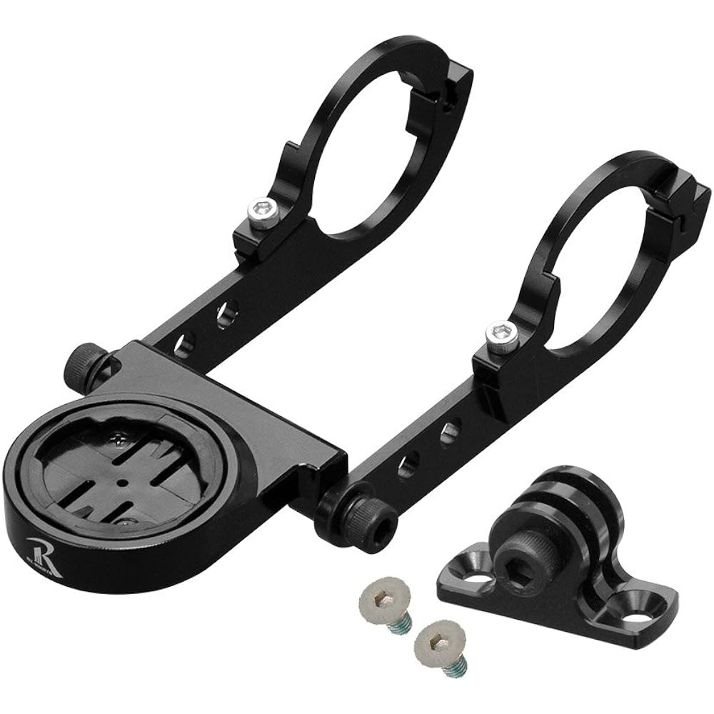 REC-MOUNTS wahoo ELEMNT combo mount (double-sided narrow type, bottom adapter included) Compatible with Wahoo Element ROAM [WAH-Narrow19+GP]