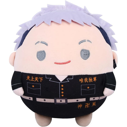 Anime Tokyo Revengers Plush Toy Ryuji Sano Manjiro Hanagaki Round Stuffed Toy Figure Doll Collection For Children Fans (Takagi Mitani 20cm/7.87inch)