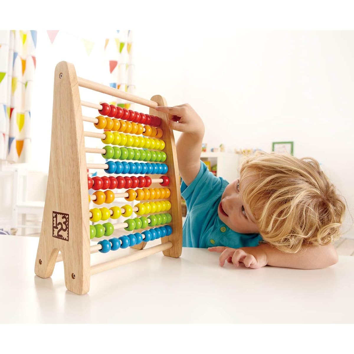 Hape Rainbow Beads Abacus E0412