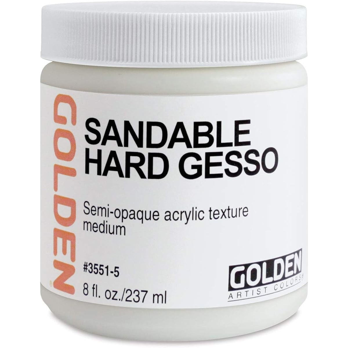 Golden Acrylic Sandable Hard Gesso - 128 oz Jar