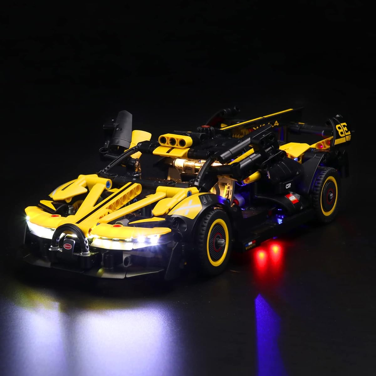 LED Light Kit for Lego Bugatti Bolide 42151 Building Set USB Connected Lighting Set Compatible with LEGO 42151 (Light Only, No Lego Model)
