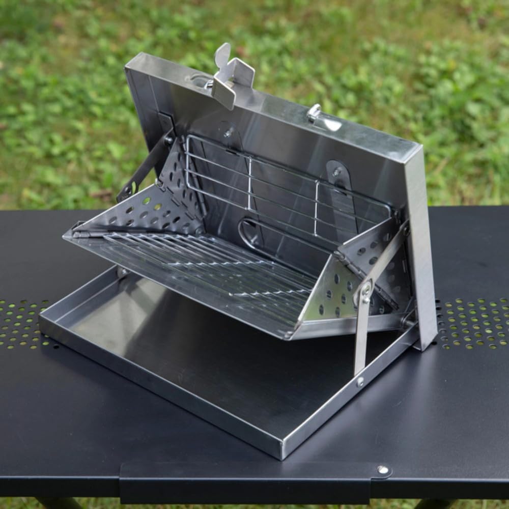Whole Earth BBQ Grill BBQ LAPTOP GRILL MINI WE2KDF01 SLR (Silver/FF/Men's, Lady's)