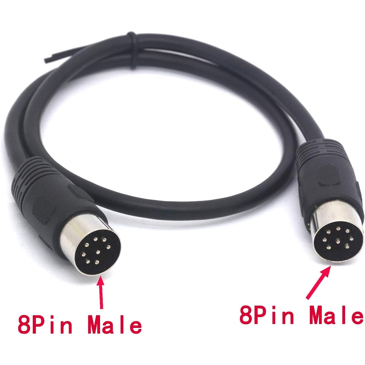 PIIHUSW MIDI Cable 8 Pin DIN Speaker Extension Male to Male Converter Lead for Bang and Olufsen B&O PowerLink BeoLab (50cm)