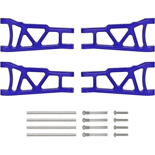 4pcs Front & Rear Aluminum Suspension A-Arms Replacement for 3655x RC Traxxas 1/10 Slash Standard 4x4 4WD Rally XO-1 Optional Hop-Up