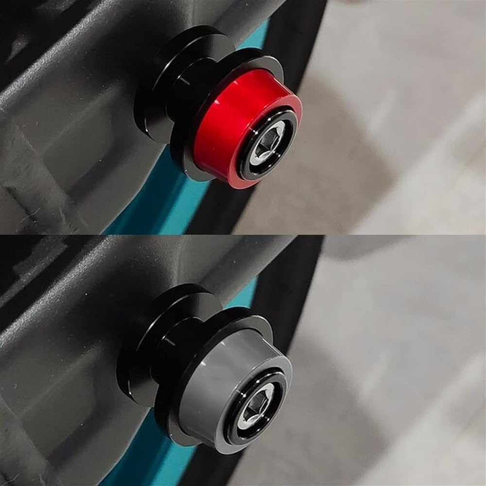 DEMUR Motorcycle Swingarm Slider Spool 6mm Stand Screw CNC Aluminum For Yamaha XT660R XT 660R 2004-2021 Swingarm Slider Spool (Size : Blue)