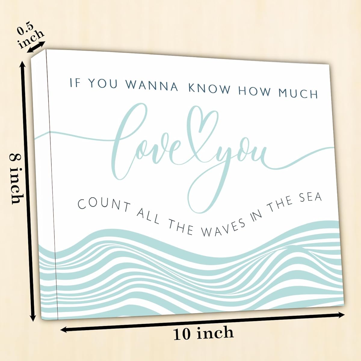 Feyerr Beach Wall Decor for Bedroom Love You