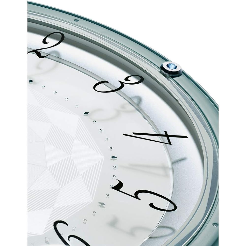 Seiko Clock Wall Clock Light Blue Diameter 33.0 x 5.0cm Radio Analog Crystal KX257L