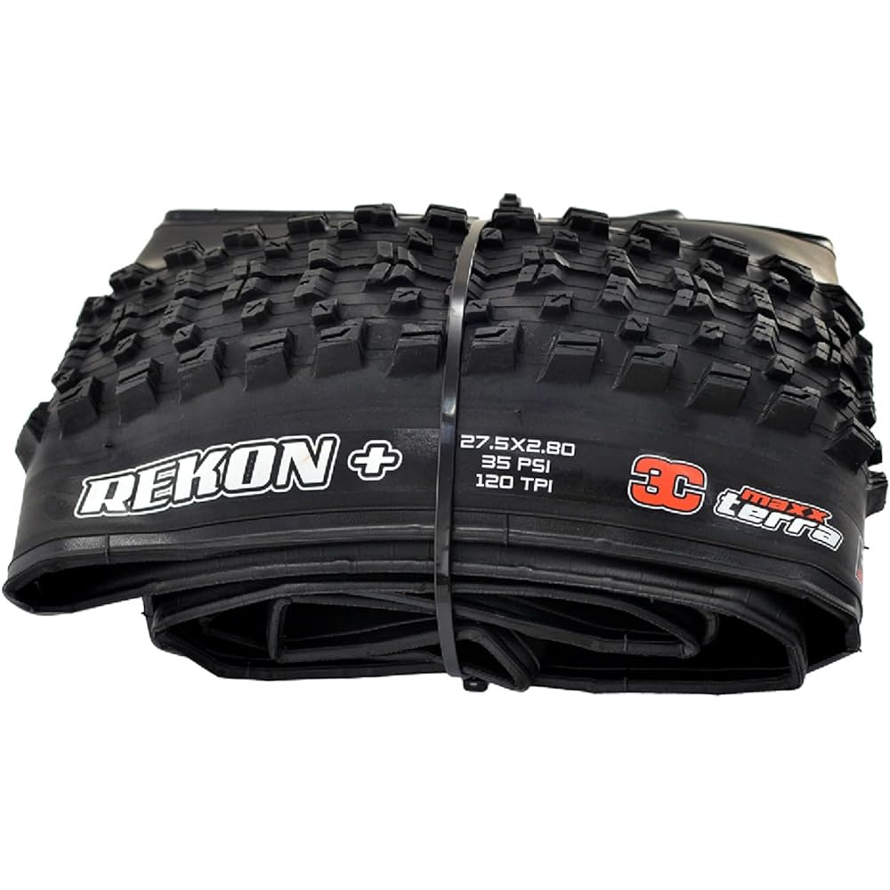 MAXXIS REKON Plus M349 MTB Folding Tire TR EXO 3C MaxxTerra 27.5x2.80 Inches Tire, Black, 2 Tire, MX2003