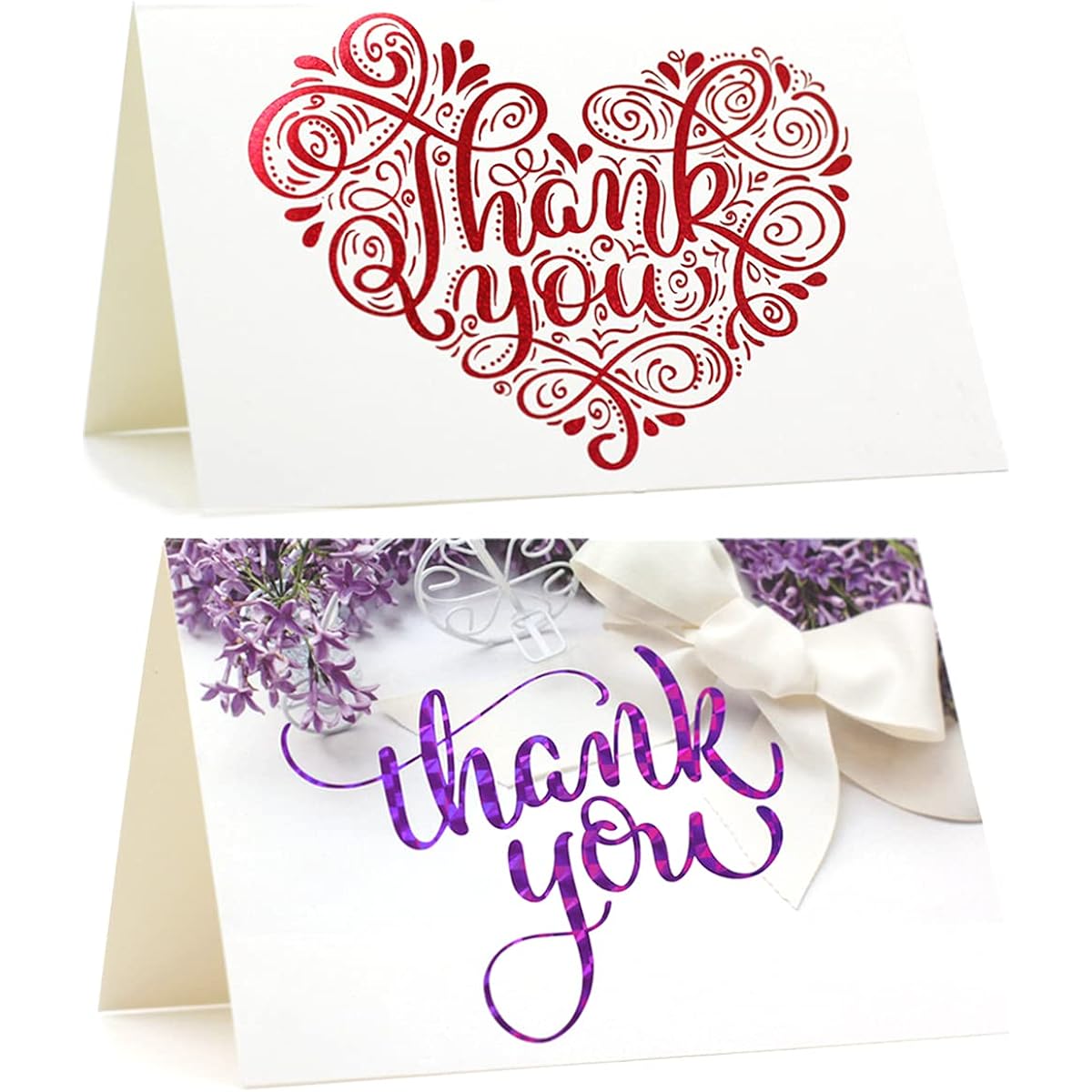 Love Thank You Cards Wedding Thank You Cards 10 Thank You Cards 2 Design Patterns Baby Shower Business Anniversary Bridal Shower Flower Cards with Envelopes Love Expression Cards