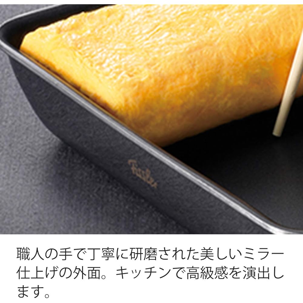 Fissler Egg Pan, Small 9.5 x 15cm, Gas IH Compatible, Non-Harmful Frying Pan, PFOA, PFOS Free, Non-Stick, Made in Japan, Recommended as a Gift [Authorized Japanese Product] 16-001-00-500