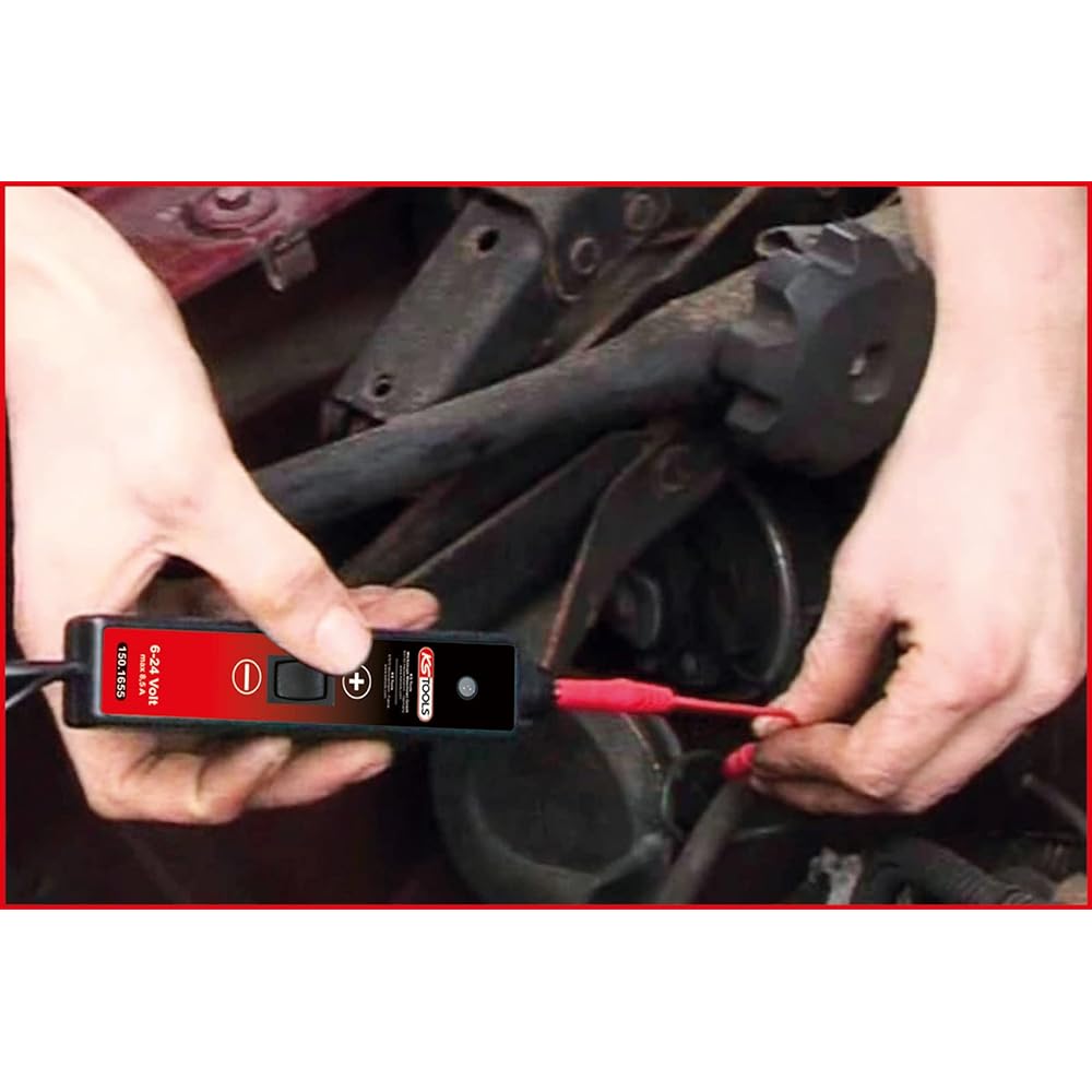 KS TOOLS Test probe 6-24V DC with 5 m cable 150.1670