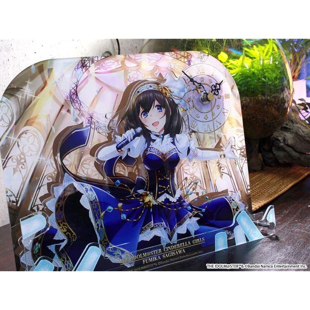 Seasonal Plants The Idolmaster Cinderella Girls BIG Acrylic Table Clock Fumika Sagisawa Bright Memories + Ver. Approx. H190 x W260mm Acrylic