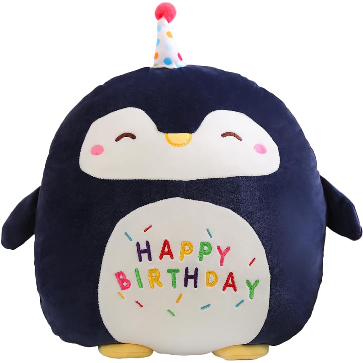 Litence Penguin Plush Toy Cute Penguin Stuffed Toy Soft Happy Birthday Penguin Stuffed Animal Pillow Toy Gift Boys Girls Home Decoration
