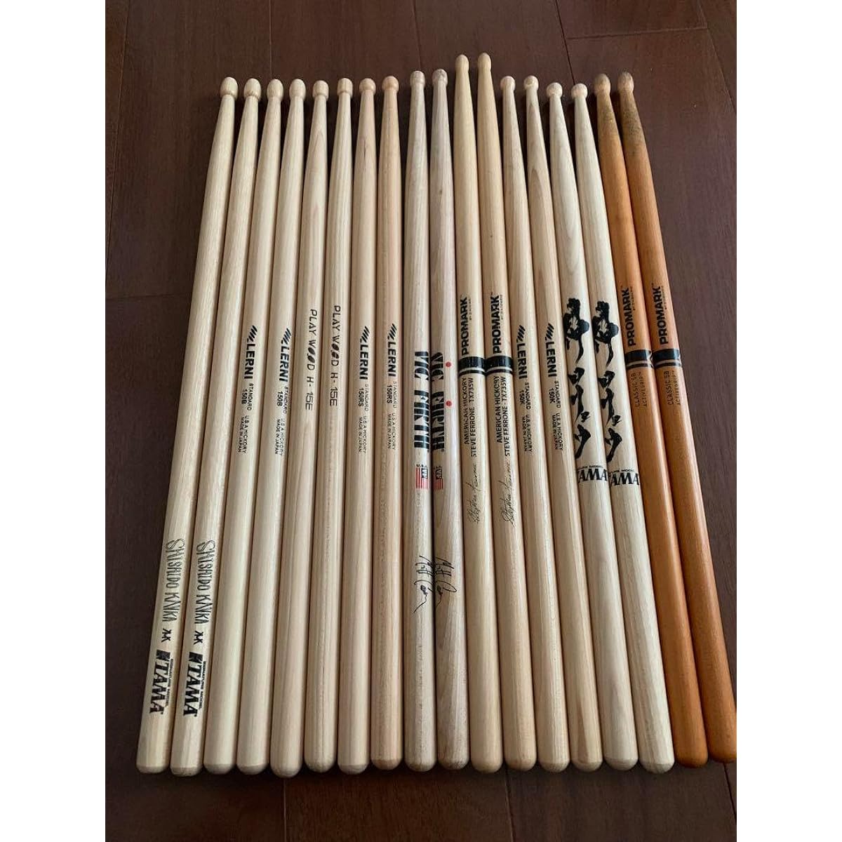 9 sets of thick drumsticks, including 5B, UF
