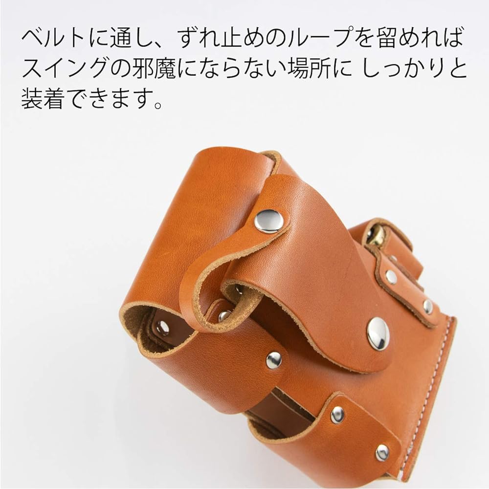 (Think Leather) ThinkLeather Tochigi Leather Golf Scope Rangefinder Case Genuine Leather TL-1001