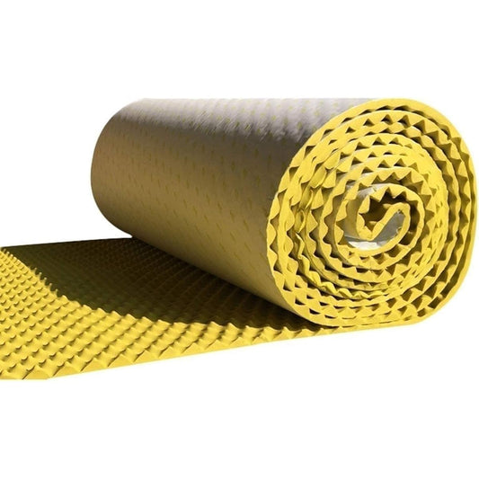 15M Easy to Install Soundproof Pads for Entertainment Facilities Self-Adhesive Sound Absorbing Cotton Foldable Soundproof Foam (Black) (Yellow)