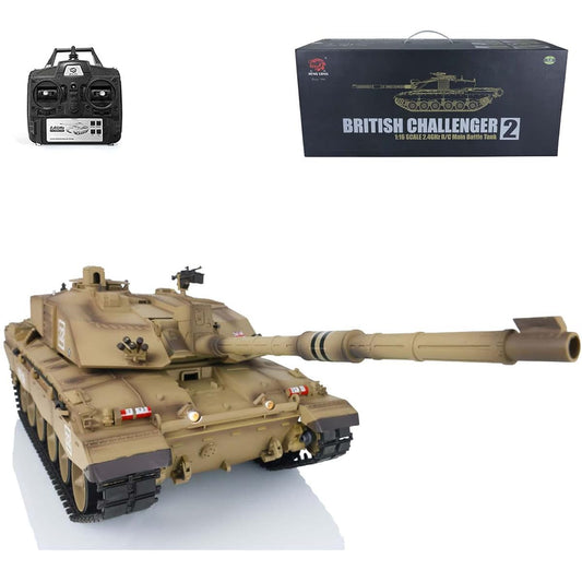 TOUCAN RC HOBBY Henglong 2.4G 1/16 7.0 RC Tank Shoot BB Bullet Remote Control Tank Model for Adults (3908 Plastic Version)