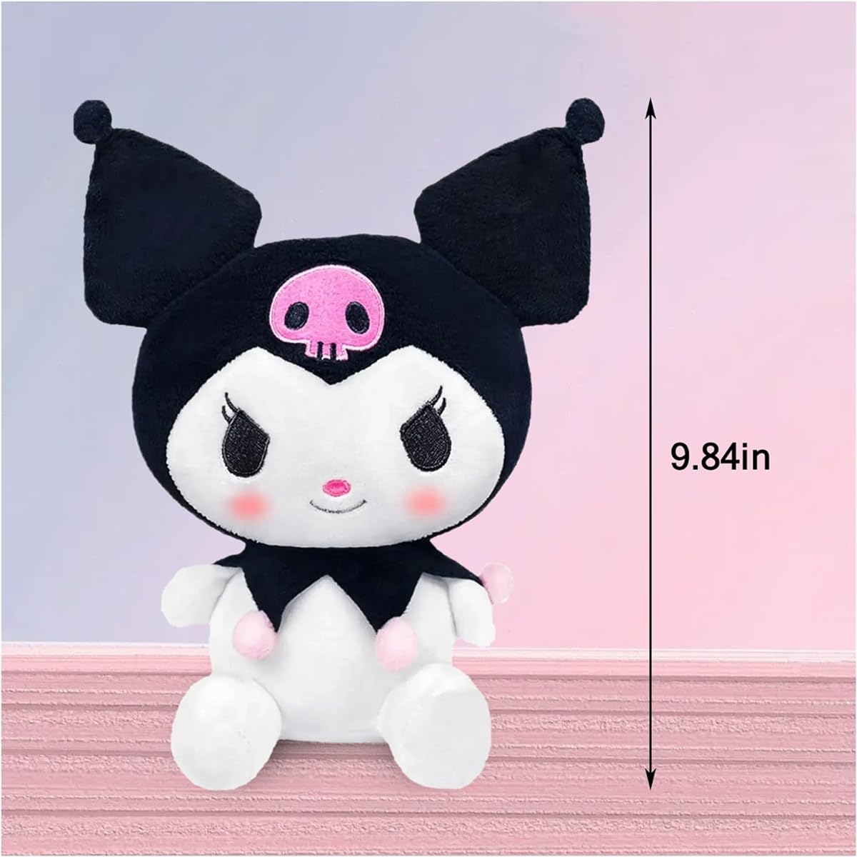 Veakeqe Cute My Melody Plush Toy My Melody Stuffed Animal Toy for Fans Kids Girls Birthday (B)