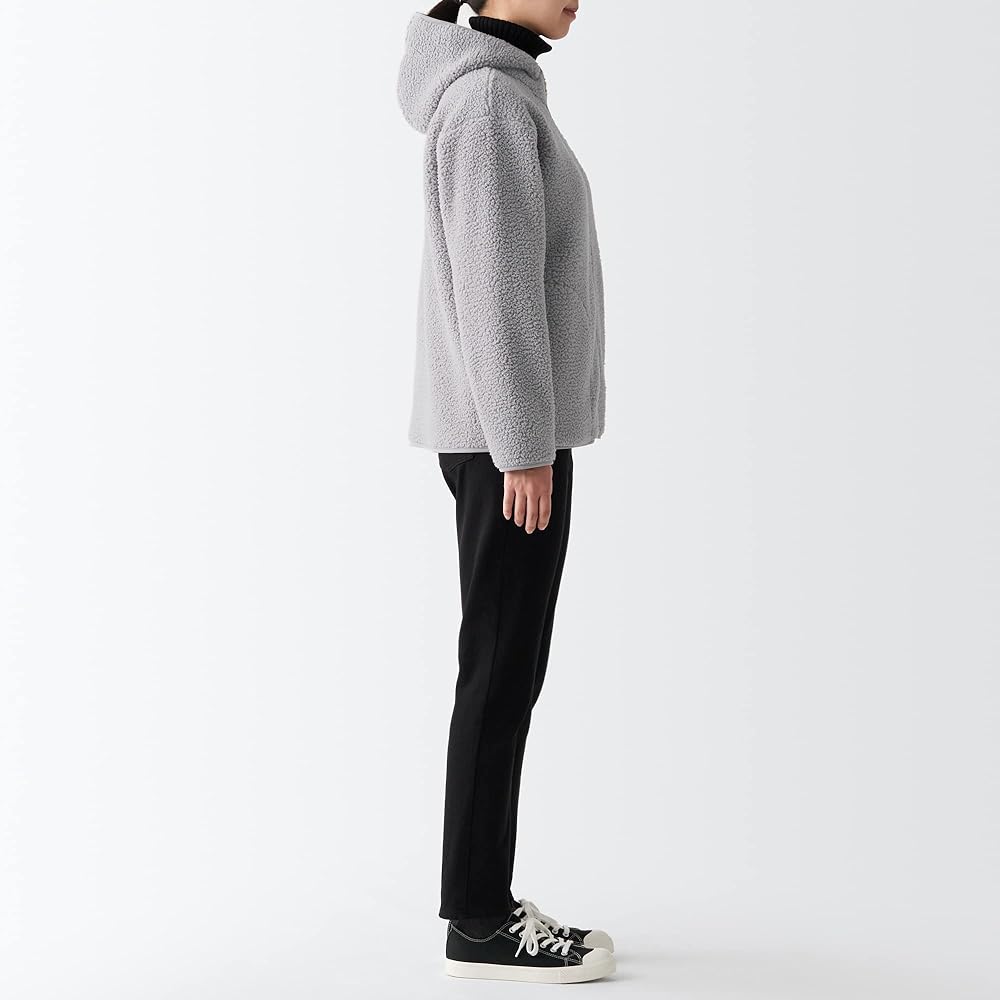 MUJI Parka Recycled Polyester Boa Fleece Parka Women's