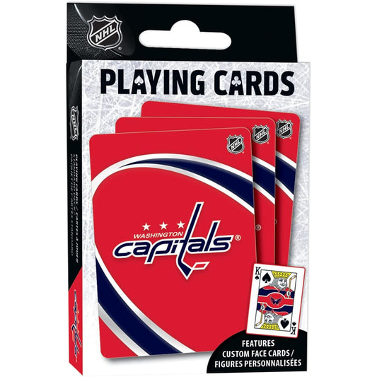 MasterPieces Family Games NHL Washington Capitals Playing Cards - Officially Licensed Playing Cards for Adults, Kids and Families