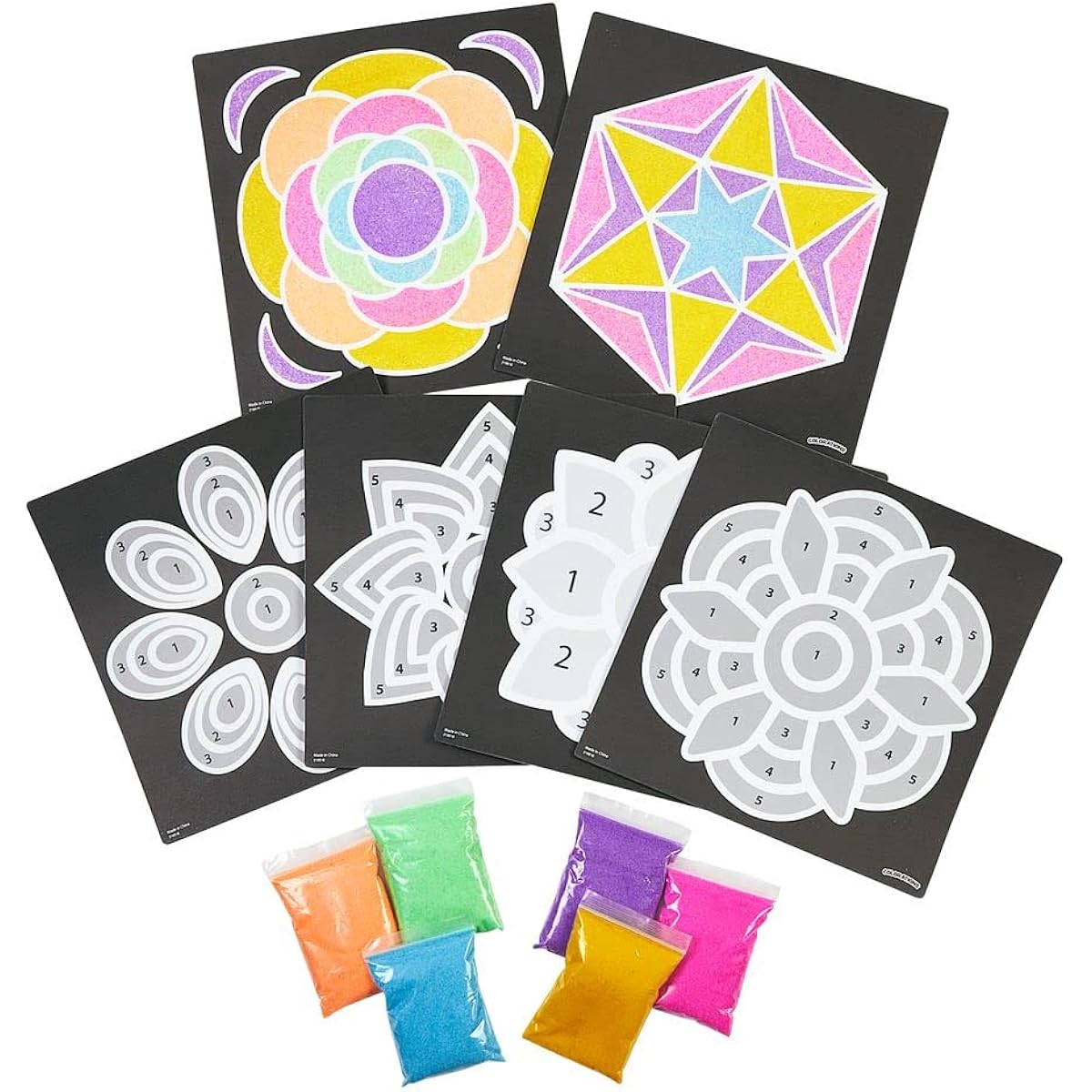 Colorations® World of Art - Indian Rangoli, 6 Designs with Sand