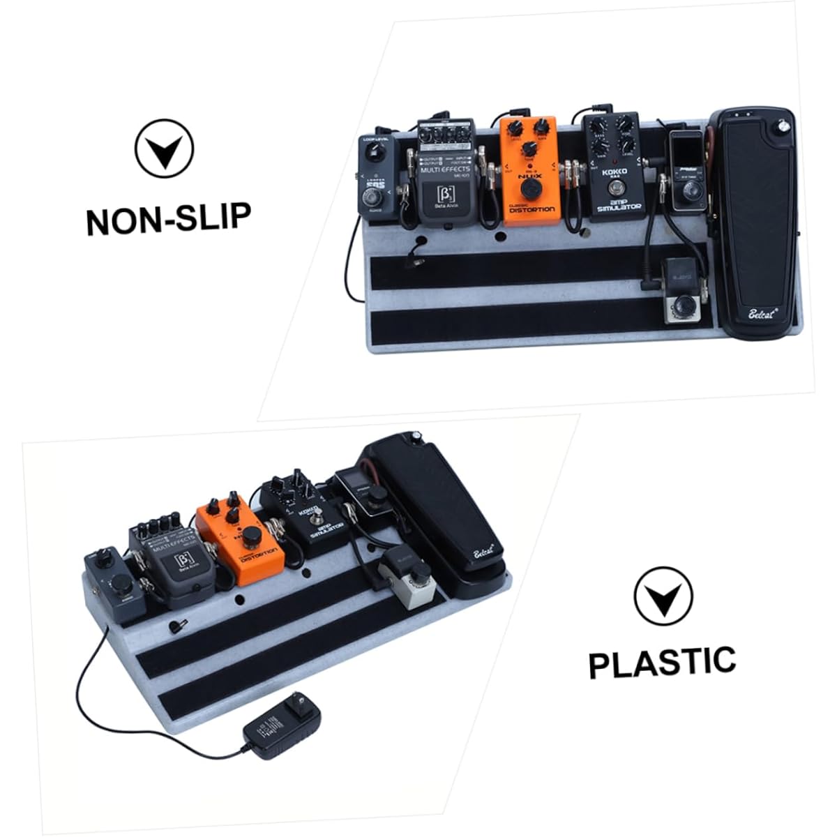 SWOOMEY 1 Set Effect Plate Guitar Effect Bracket Electric Guitar Pedal Effector Board Single Effect Pedal Board Monoblock Fixed Plate Musical Instrument