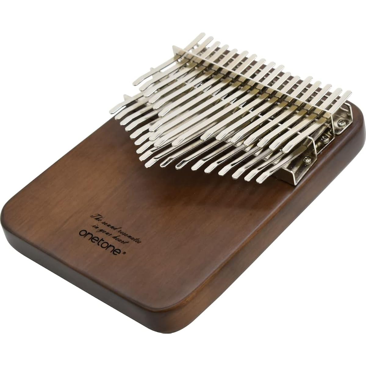 ONETONE One Tone Kalimba (Thumb Piano) 34 Key Beginner Set Walnut Material OTKLS-34/WN [Special Case/Cleaning Cloth/Key Adjustment Hammer/Lower Key Adjustment Stick/Key Sticker/Color Sticker/Pickup Included]