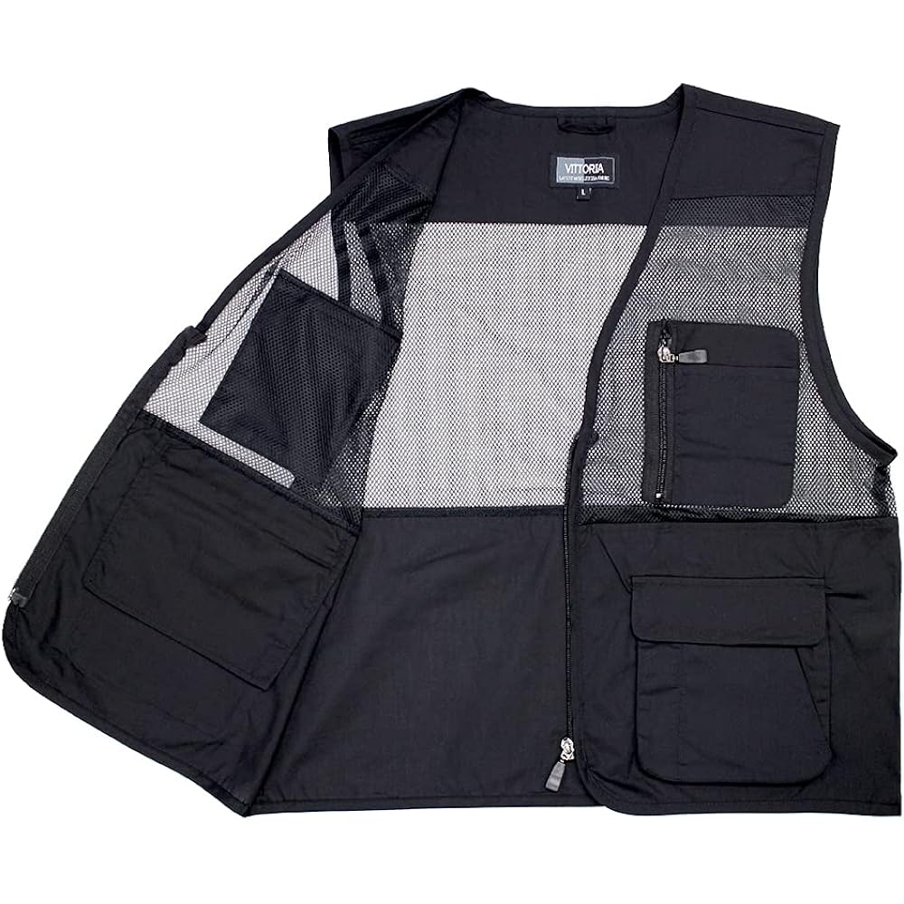 [VITTORIA] Mesh Vest, Lightweight, Breathable, Outdoor, Camping, Fishing Vest, For Photography, Climbing, Travel
