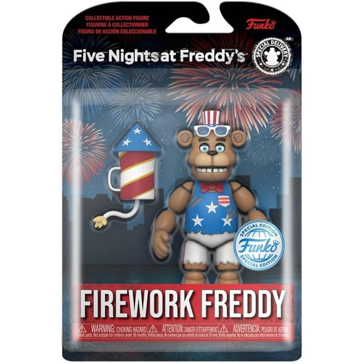 Funko POP! Action Figure - Five Nights at Freddy's: Fireworks Freddy Special Edition Multicolor Limited