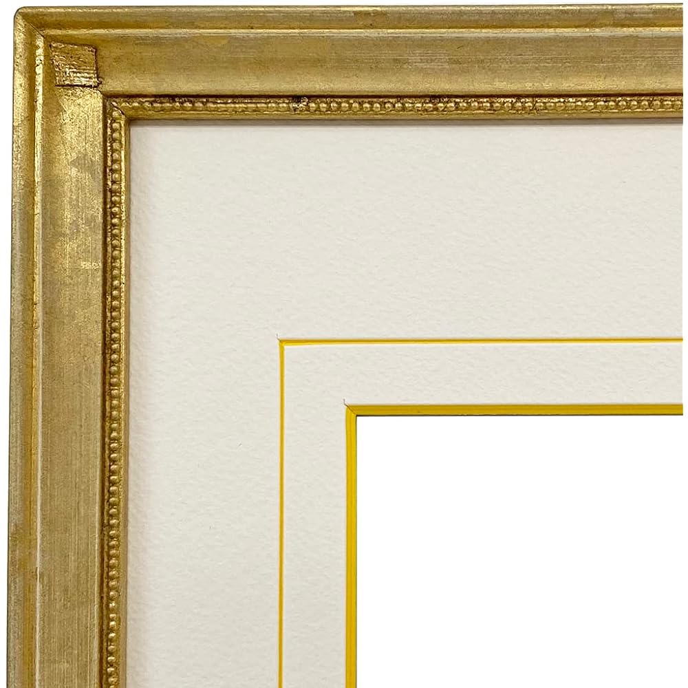 Frame for nurses license B4 certificate (258 x 365 mm) with UV protection acrylic (cuts about 98% of indoor UV rays) 7512 (white gold)