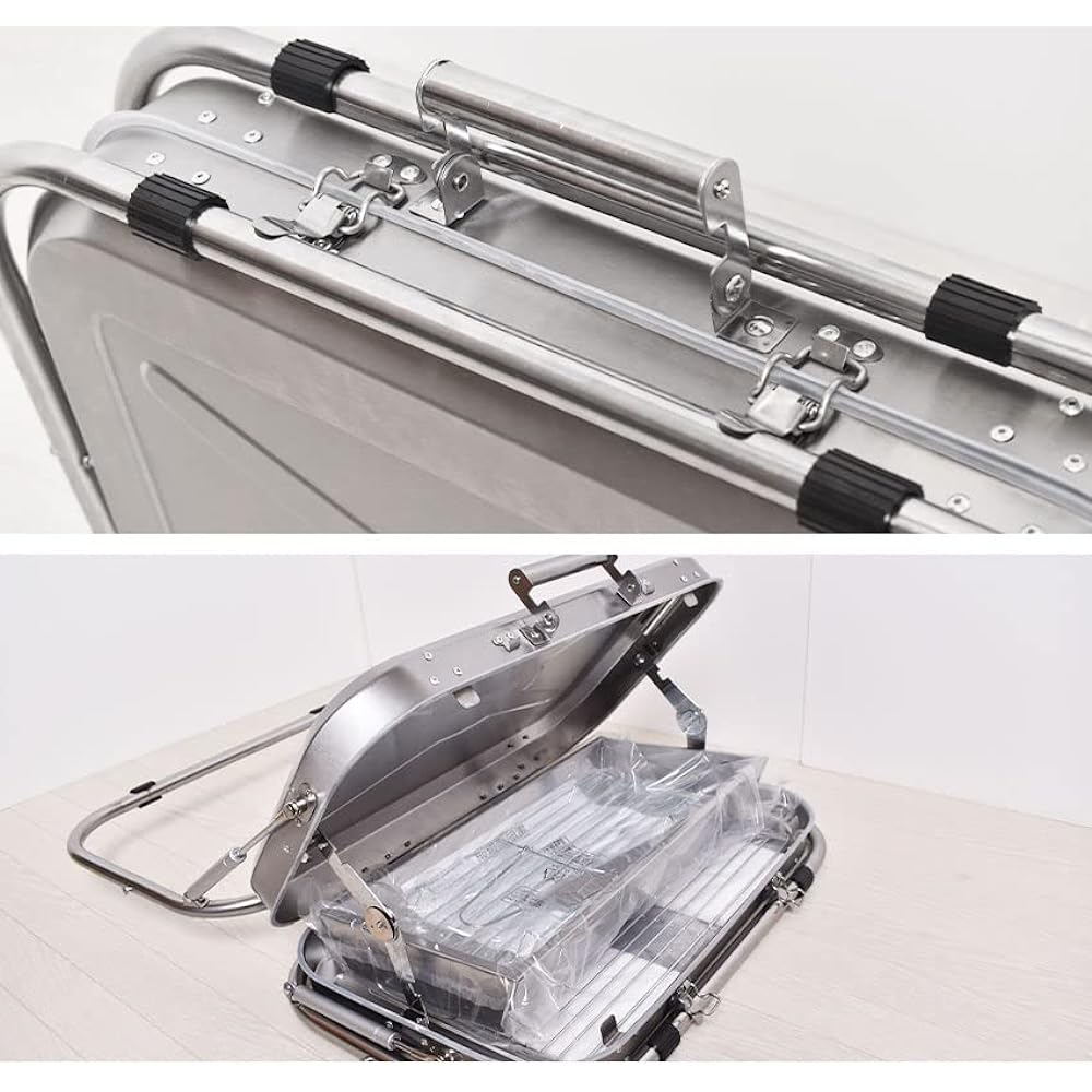 Peace Park Barbecue Grill Barbecue Stove Tabletop Grill Bonfire Stand Bonfire Stand Suitcase Type V Shape LARGE