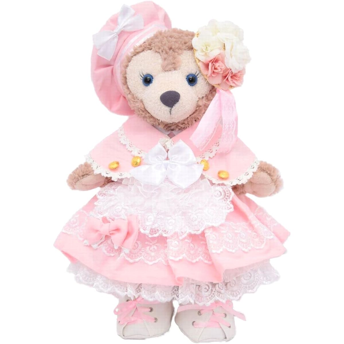 [Teddy Bear Mail Order Alice] Clothes, costume, cherry blossom dress with cape, no body, for size S